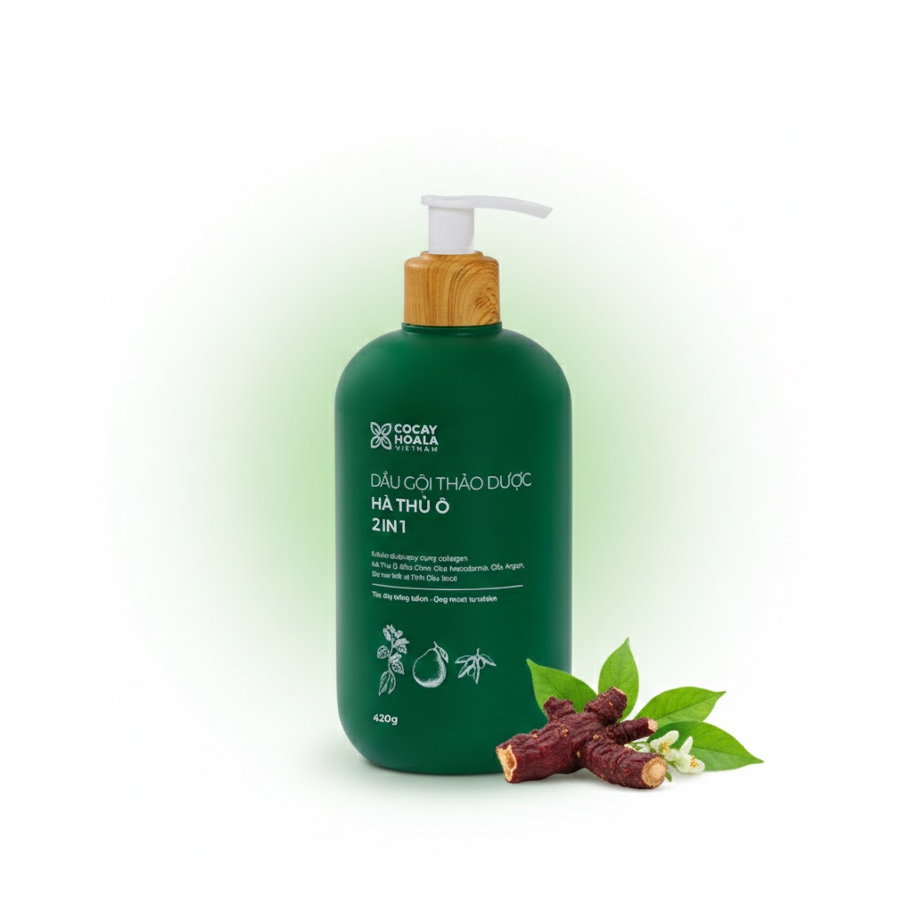 DẦU GỘI HÀ THỦ Ô 2IN1 - Ảnh 2